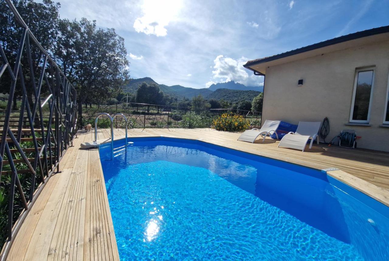 Domaine U Filanciu - Casa Chiara - Centru Di Corsica Villa Moltifao Екстериор снимка